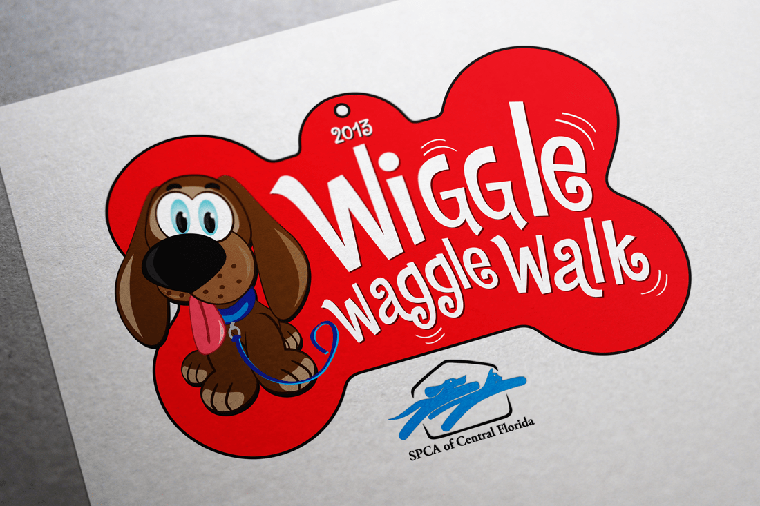SPCA’s Wiggle Waggle Walk 2013 logo design